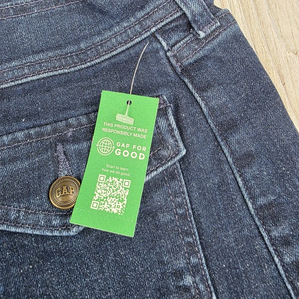 GAP High Rise Jeans Womens Flare Blue 70s Style Stretch Denim NWT Size 29‎